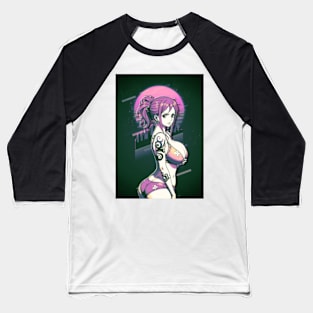 Nami 80s Retro Art | One Piece Baseball T-Shirt